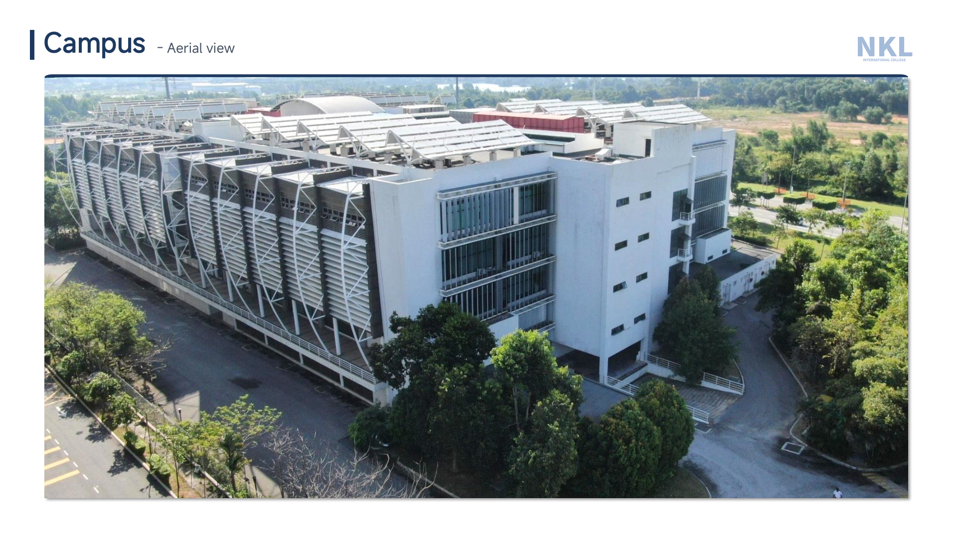 NKL aerial campus view